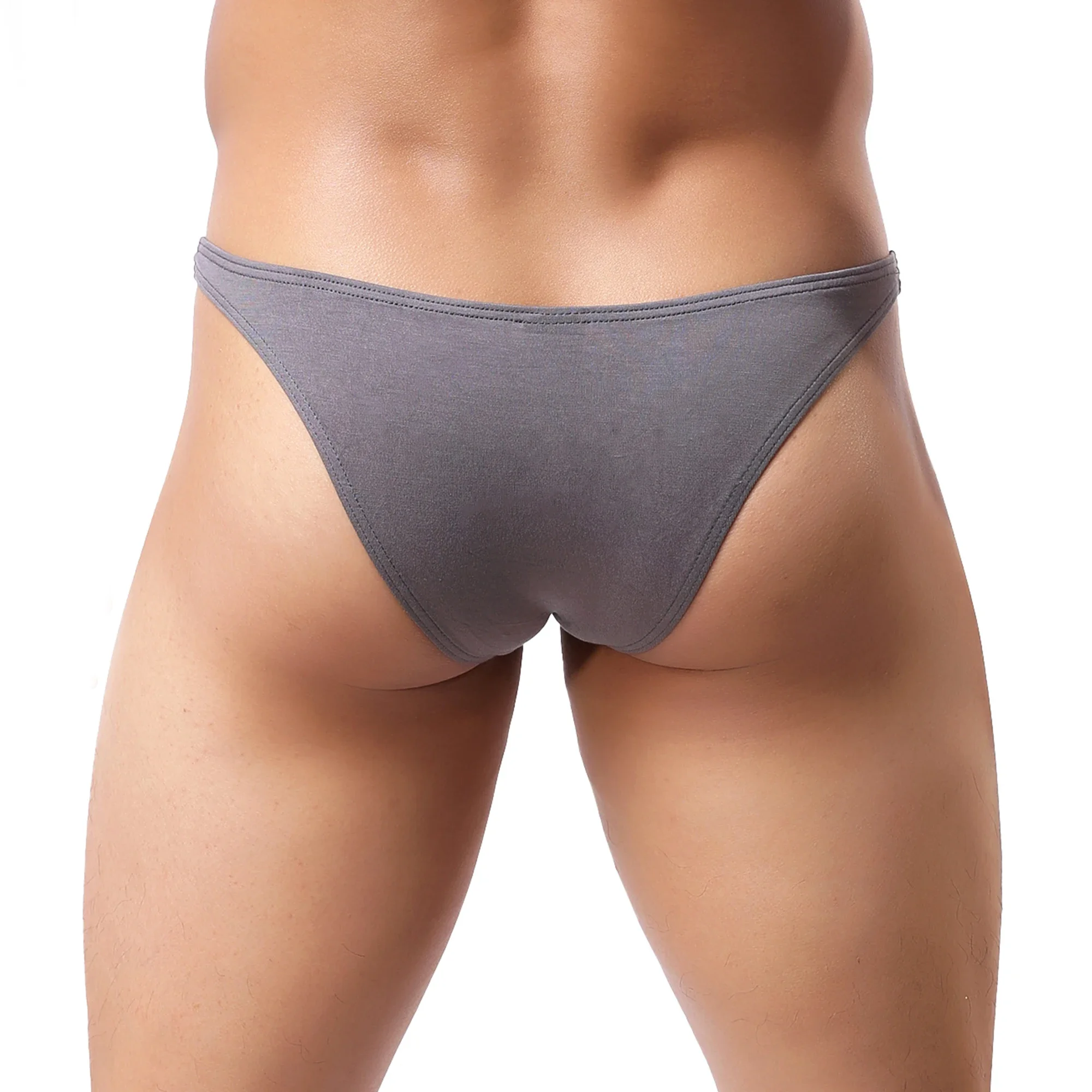 

Men's Bulge Pouch Underwear Solid Color Comfortable Panties Breathable Low Rise Underpants Soft Sexy Male Lingerie Bikini Briefs
