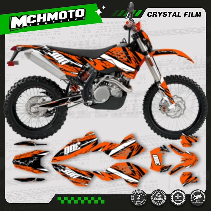 

MCHMFG for KTM SX SXF 2007 2008 2009 2010 EXC XCW 2008 2009 2010 2011 Motorcycle Graphics Background Decal Stickers Kits