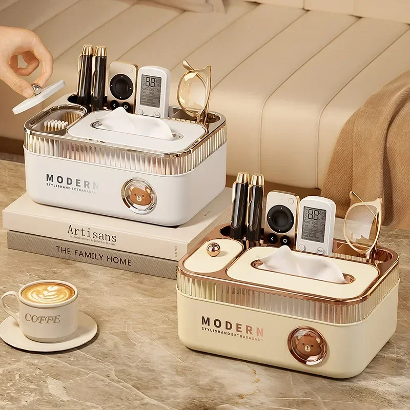 Paper Towel Box Multifunctional Creative Home Living Room Desktop Remote Control Storage Drawer Box