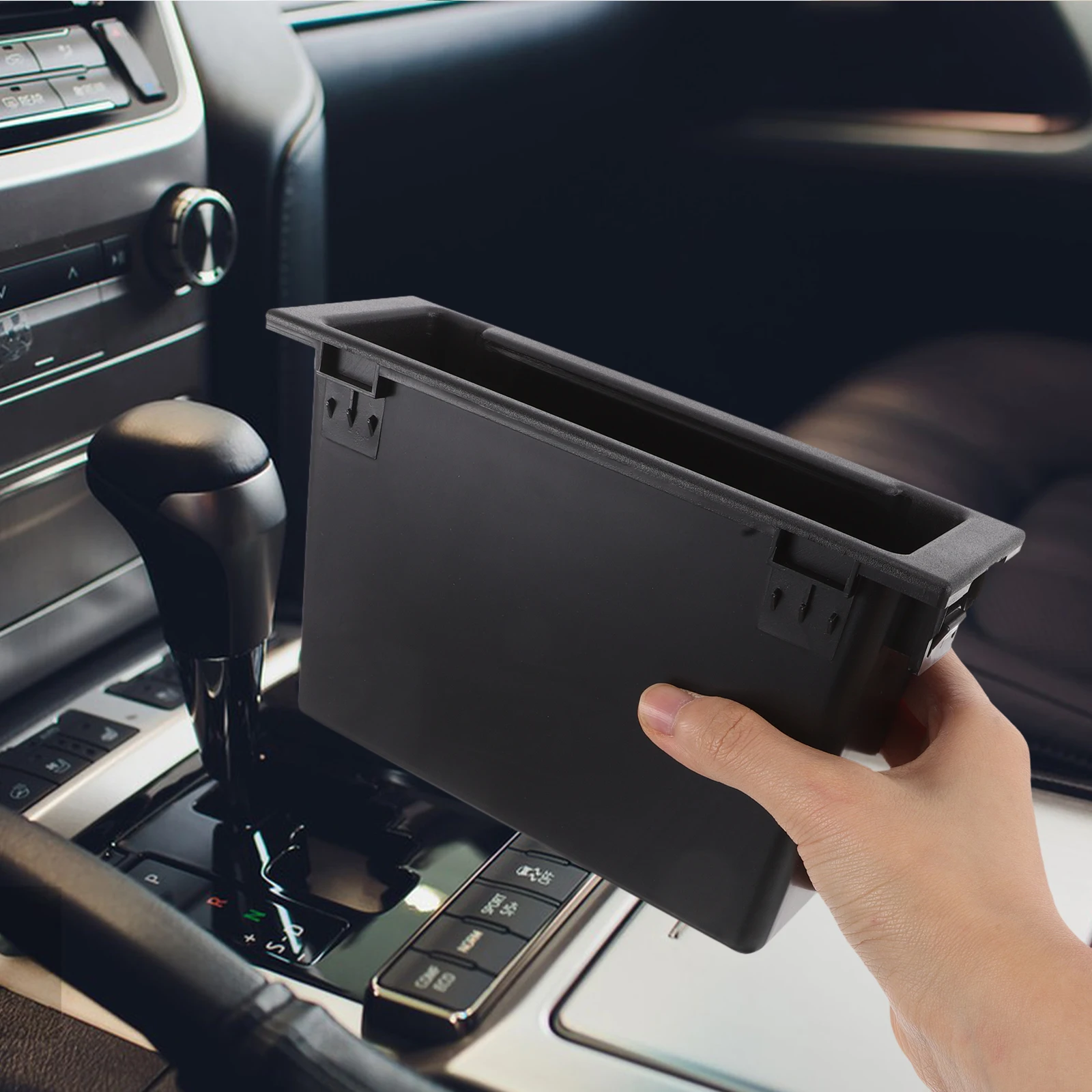 

Single Din Car Stereo Radio Storage Box Compatible Dashboard Cd Player Holder Auto Pocket Organizer Car Interior