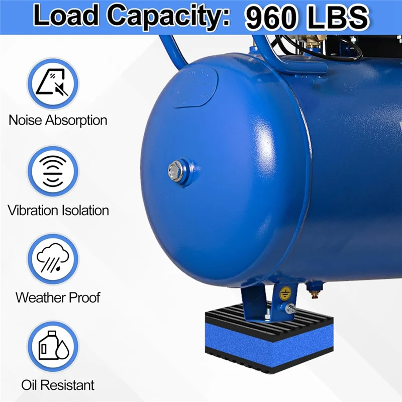 공기 압축기, 에어컨 장치용 EVA 중앙 층이 있는 AT21-4P 방진 패드
