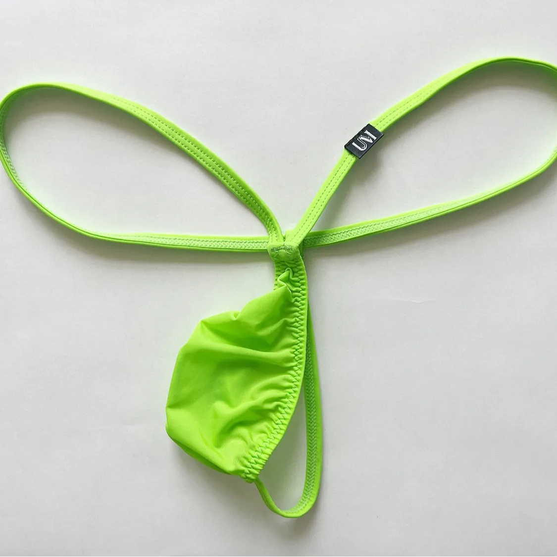Men's Sissy Sexy Low-Waist Ice Silk Thong with Pouch Ultra Soft  Breathable & Quick-Dry Ideal for Seductive Looks