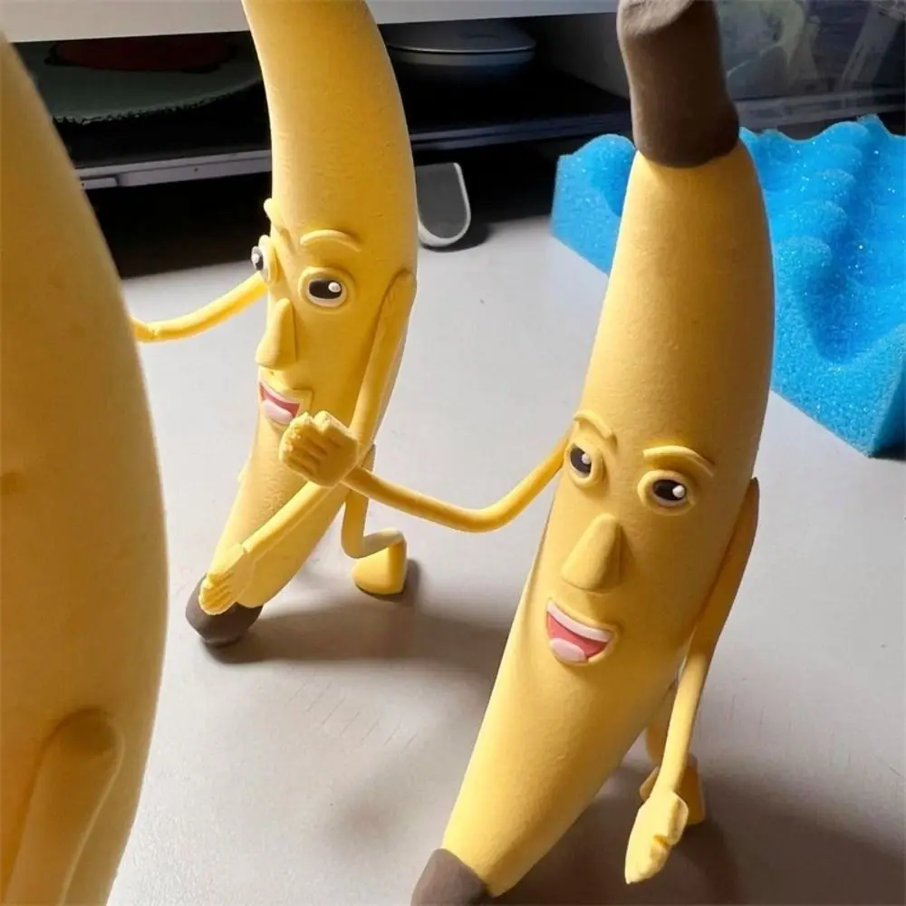 Macio uma grande argila de banana segura super leve ar seco polímero modelagem argila fofo diy crianças argila slimes brinquedos plasticina