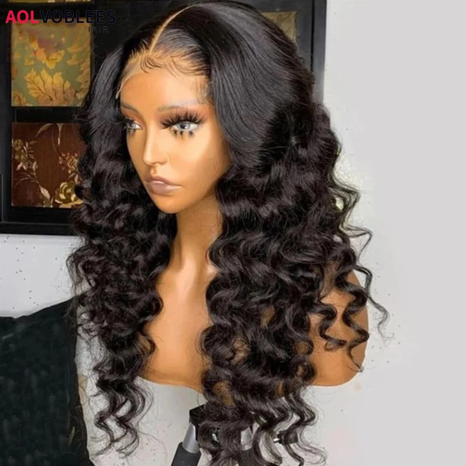 Loose Deep Wave Human Hair Wigs For Women Human Hair Glueless Wig Human Hair Ready To Wear Pre Plucked Brazilian Raw Human Hair Sfa4a2049dec34a41871c11516640442aB