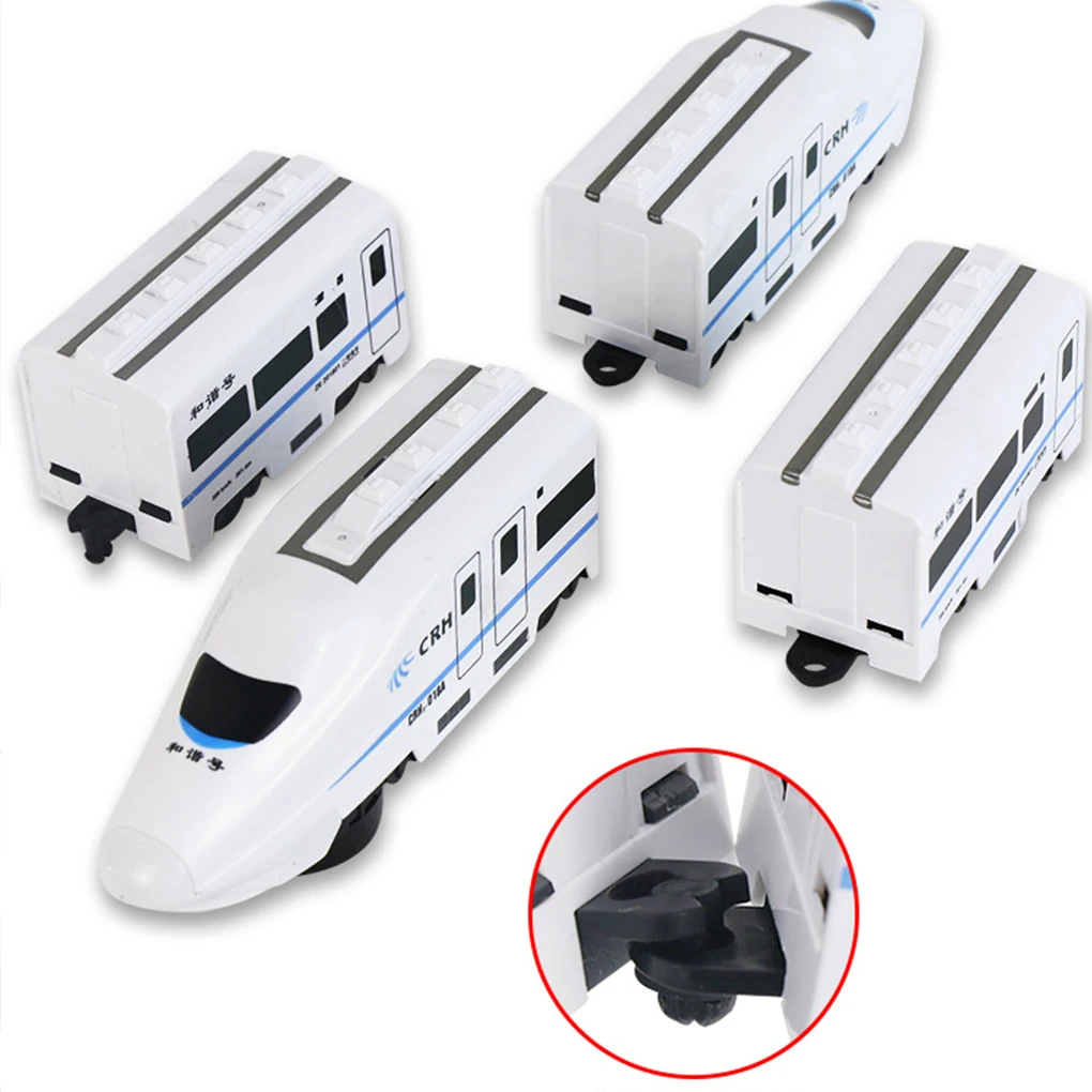 Electric Sound Light Train Model Car Kids Simulation High-speed Railway Train Toys Puzzle Toys for Boys Girls Birthday Gift