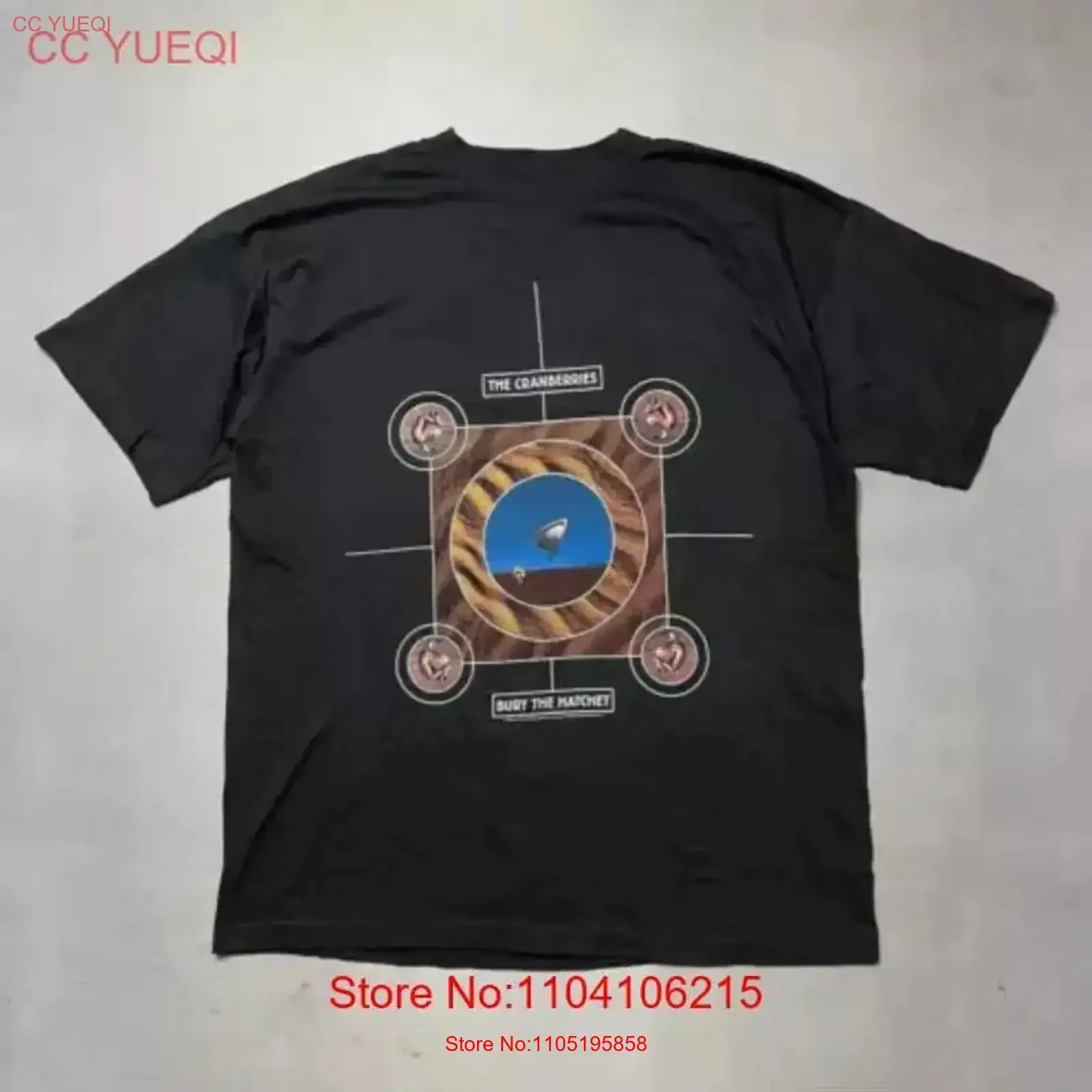 Винтажная футболка 90-х годов The Cranberries Bury Hatchet Tour S 5XL, винтажная стираная дышащая унисекс, универсальная уличная одежда Винтажная футболка 90-х годов The Cranberries Bury Hatchet Tour S 5XL, винтажная стираная дышащая унисекс, универсальная уличная одежда