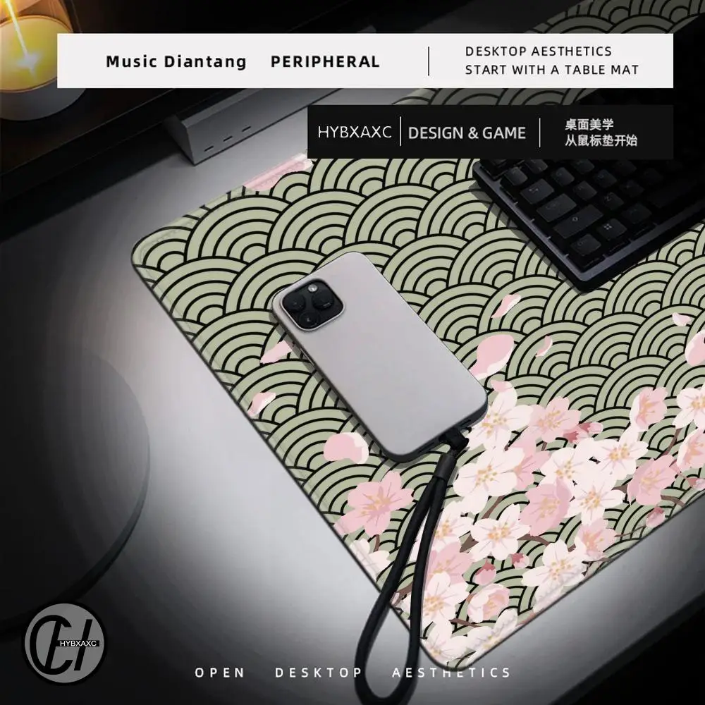 Large Purple MousePad Sakura Computer Mousepads 900x400mm Keyboard Mat XXL Gamer Aesthetic Desk Extended Mats HD Gaming Mat