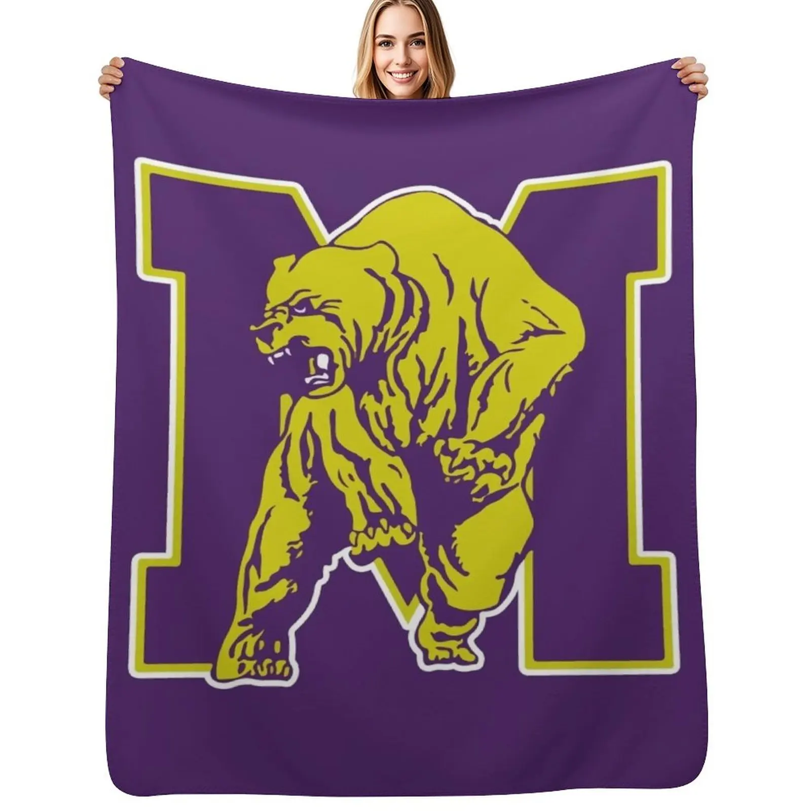 Miles College Throw Blanket For Baby Cute Bed Fashionable blankets ands Soft Plaid Softest Blankets