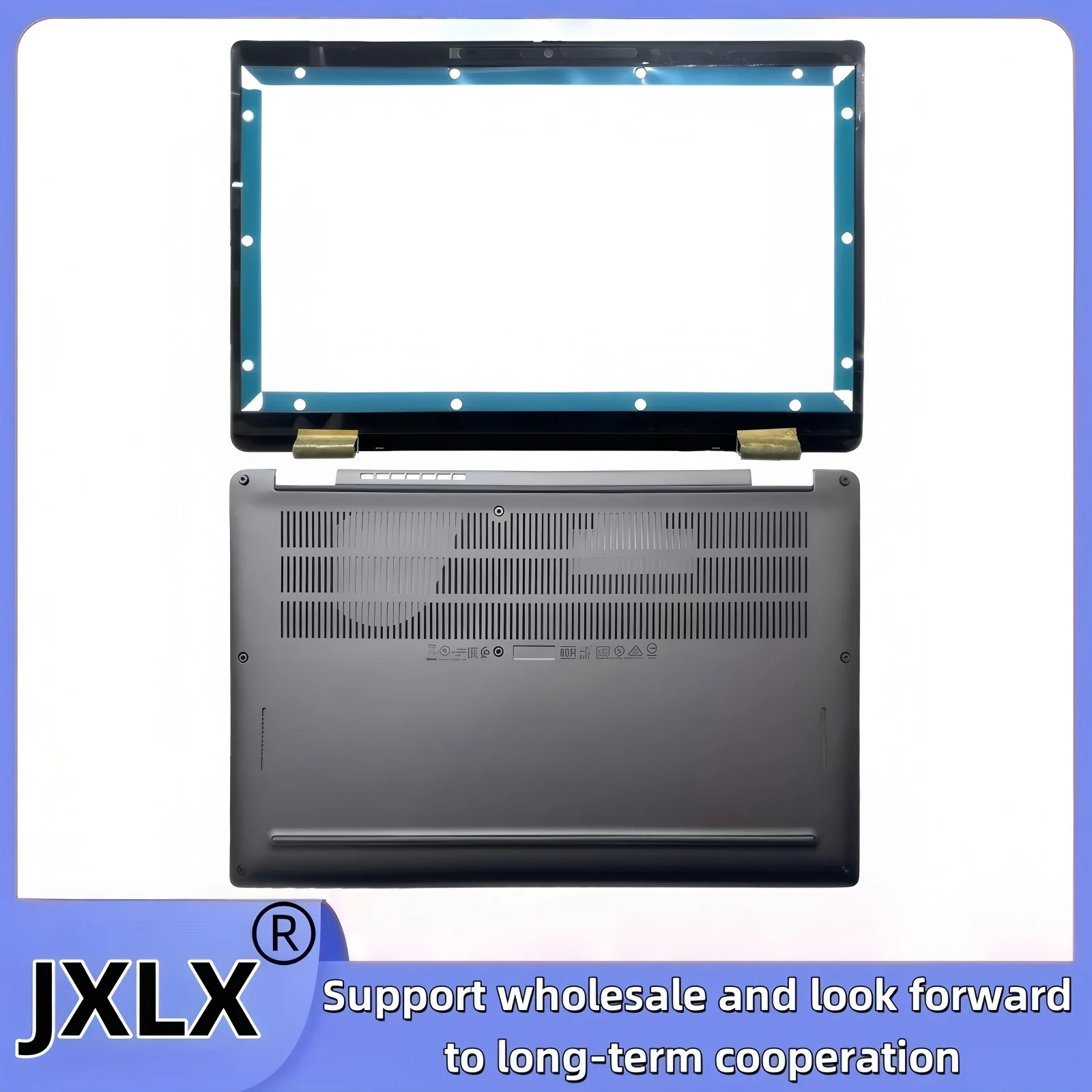 JXLX® New for Dell Latitude 7310 E7310 Laptop LCD Bezel LCD Front Bezel Cover/Bottom Base Cover Lower Case 0TYR6W 0844M4