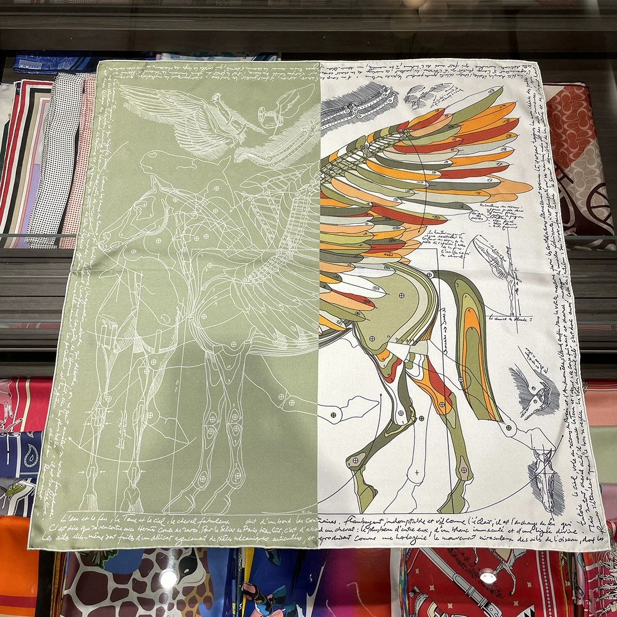 

Осенне-зимний шарф-пегас, шелковый квадратный шарф 70 см, женский классический корейский шелковый шарф тутового шелкопряда, универсальный модный мини-ска