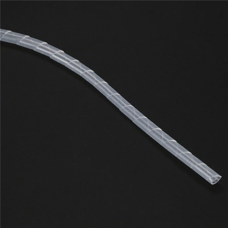 A98E-4X Cable Wire Organizer Manager Spiral Wrap Band 6Mm Dia 15M Length White