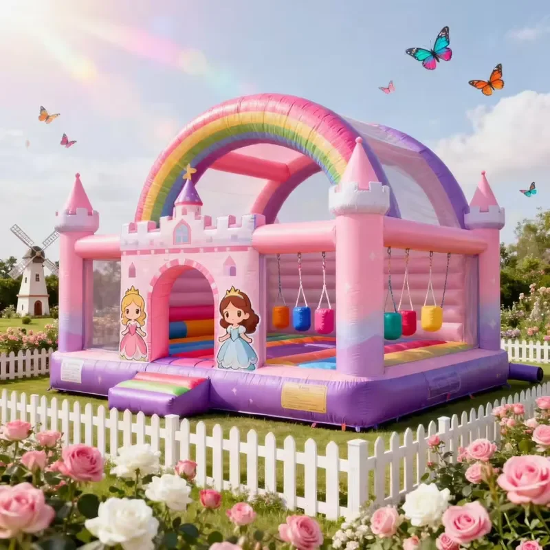 Commercial Indoor Outdoor Jumping Bouncy Castle Bouncing Inflatable Castle Giant Playground Theme Park