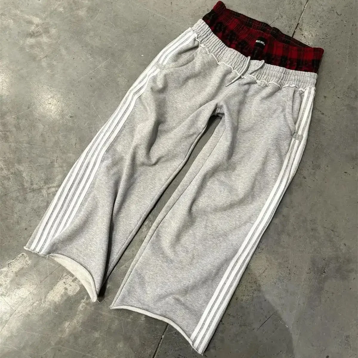 Retro Fashion Y2k Striped Pants Women 2024 New In Harajuku Vintage Sweatpants Wide Leg Loose Hip Hop Streetwear Lady Casual Pant