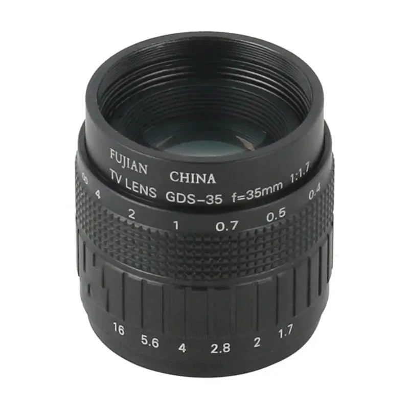 [B24B!】 For -Compatible USB Digital Video Microscope Camera 35Mm CCTV Lens C Mount TV Movie Lens For Industrial Applications