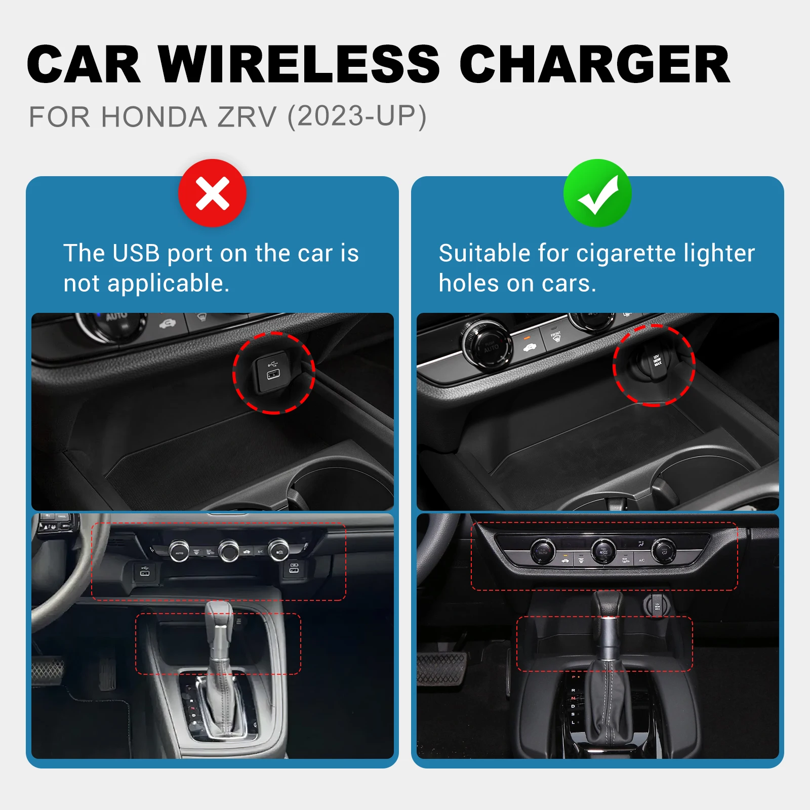 2024 hrv cigarette lighter CKE for 11th Gen Civic Compatible with Honda Civic CR-V Pilot 2026 2025 2023 Accessories Car Center Console Cover Warning Cap -Red, Center & Floor Consoles does the 2024 honda hrv
