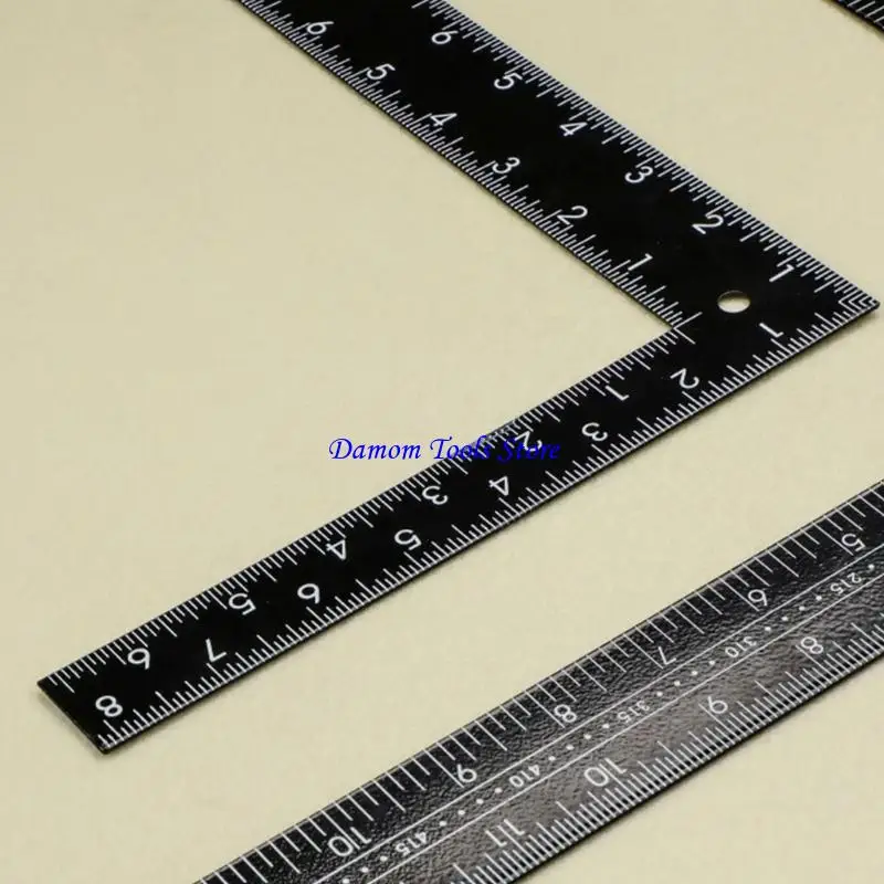 57BE Square Ruler Measuring Tool With Clear Marking For Diverse Applications Users