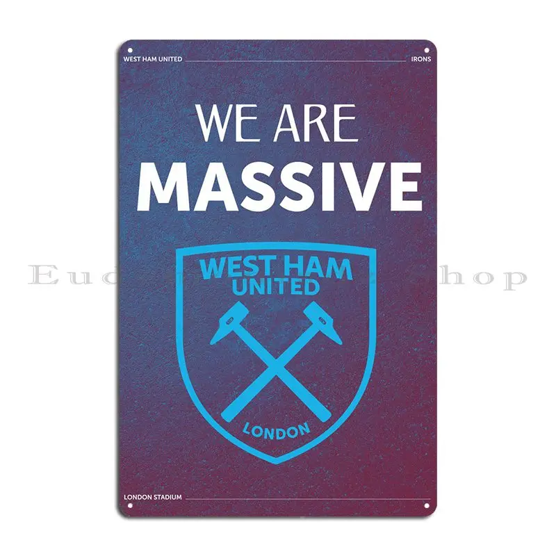 We Are Massive Metal Plaque Create Wall Mural Wall Decor Printed Party Plates Tin Sign Poster