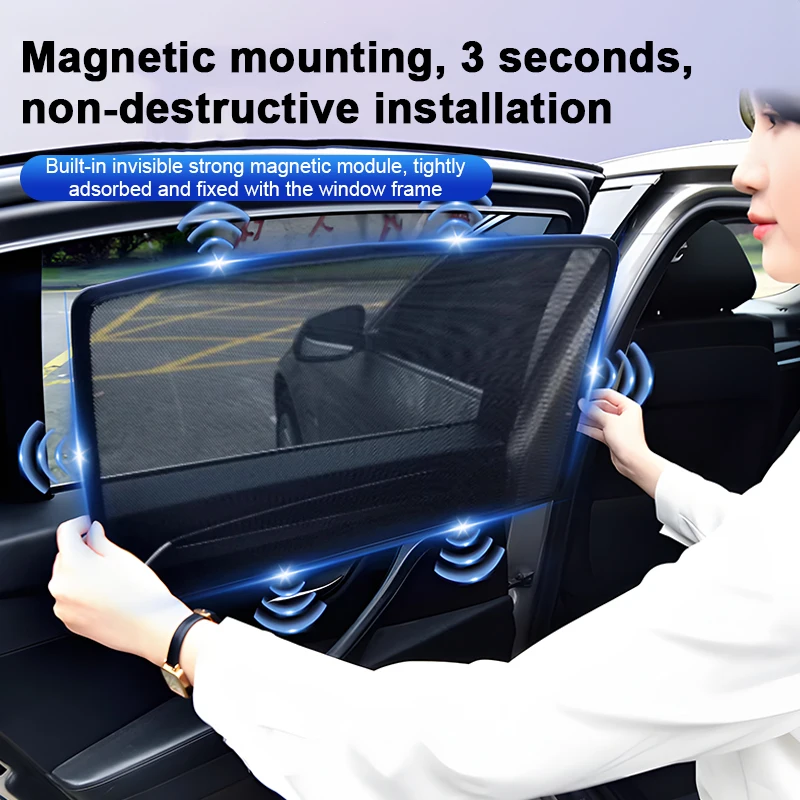 

Car Sunshade Curtain Window Uv For XPeng X9 H93 2023 2024 2025 2026 Magnetic Protection Sun Visor Shading Insulation Accessories