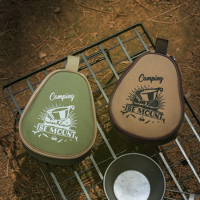 

Outdoor Snow Bowl Bag Snow Cup Storage Box Large Capacity Camping Handheld Oxford Cloth Waterproof Tableware Storage Bag