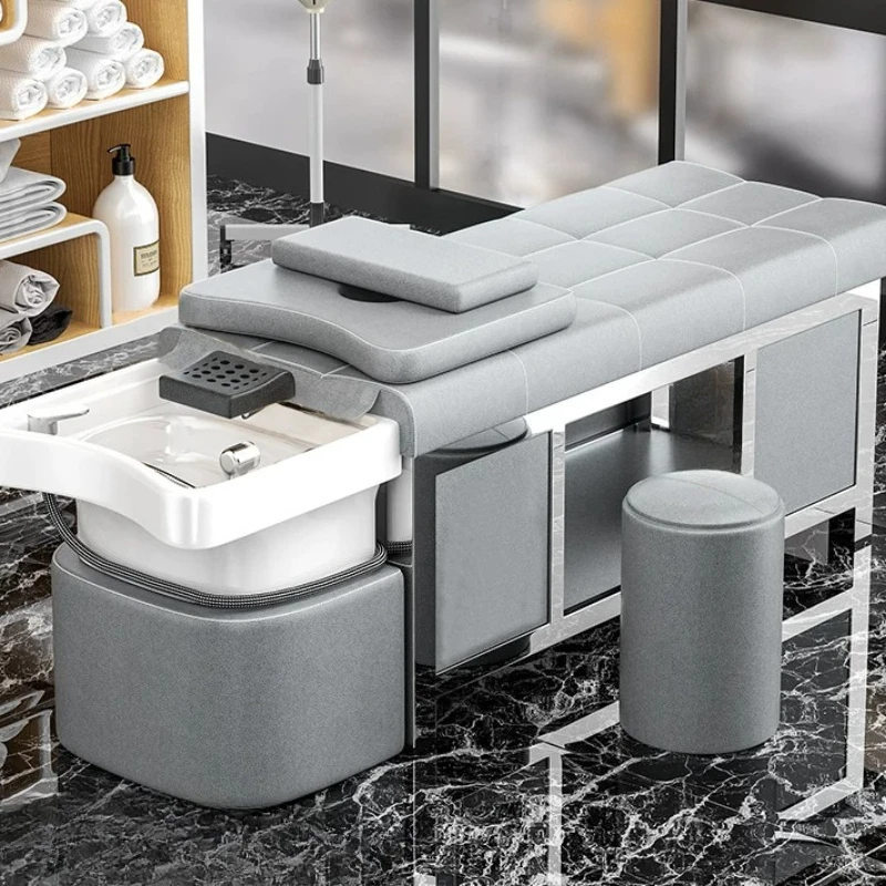 Minimalist Machine Reclining Shampoo Bed Salons Elegant Ergonomic Shampoo Bed Designer Lavacabezas Profesional Hairdressing