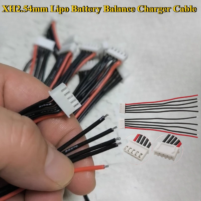 

10Pcs/lot JST-XH2.54mm 1S 2S 3S 4S 5S 6S 7S 8S Lipo Battery Balance Charger Cable B6 Connector Plug Wire Length 20cm 22AWG