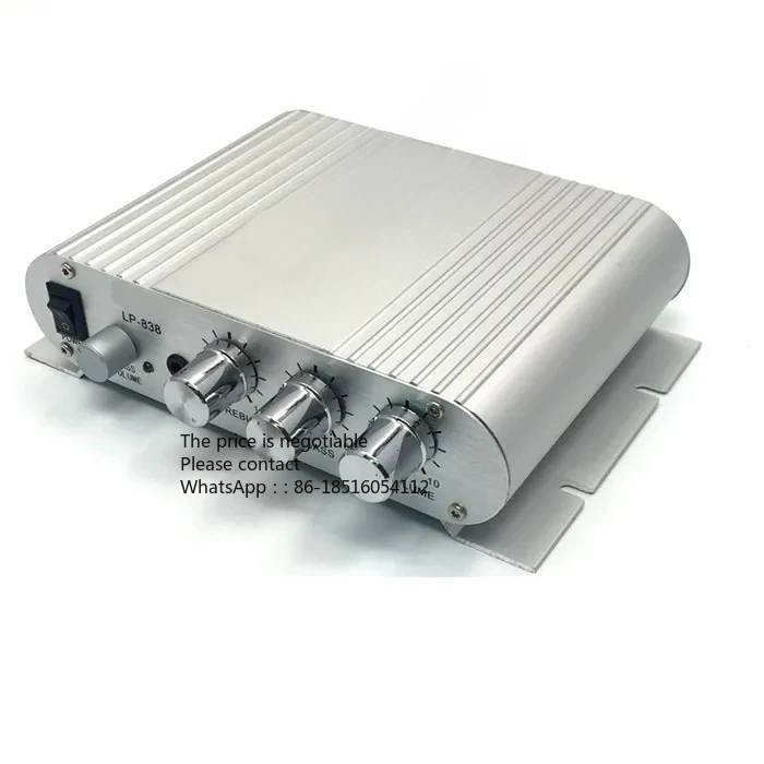 

LP-838 LP838 HIFI стереоусилитель Super Bass Roller Booster 12 В 20 Вт * 2 MP3 MP4 Автомобильный стереоплеер Автоматический звук Сабвуфер