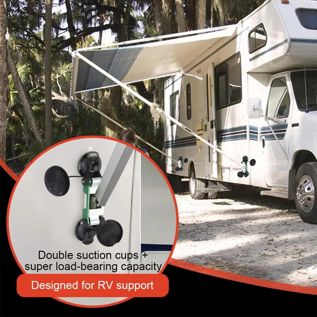 

RV Sucker Camper Caravan Awning Foot Holder Bracket Awning Support Rubber Suction Cup Base Mounting Bracket Camper Trailer