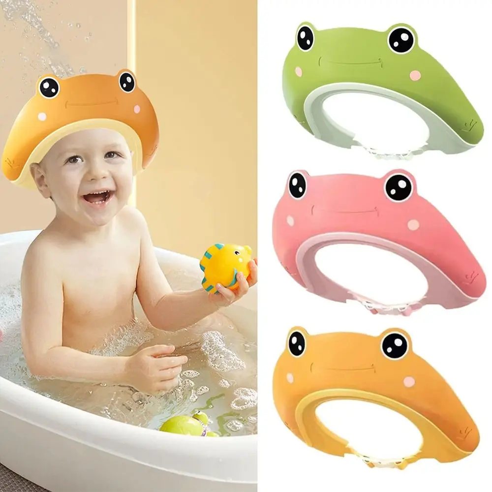 

New Shampoo Artifact Baby Shower Cap Ear Protection Bathing Hair Wash Hat Safe Kids Protect Bath Head Cover Kids