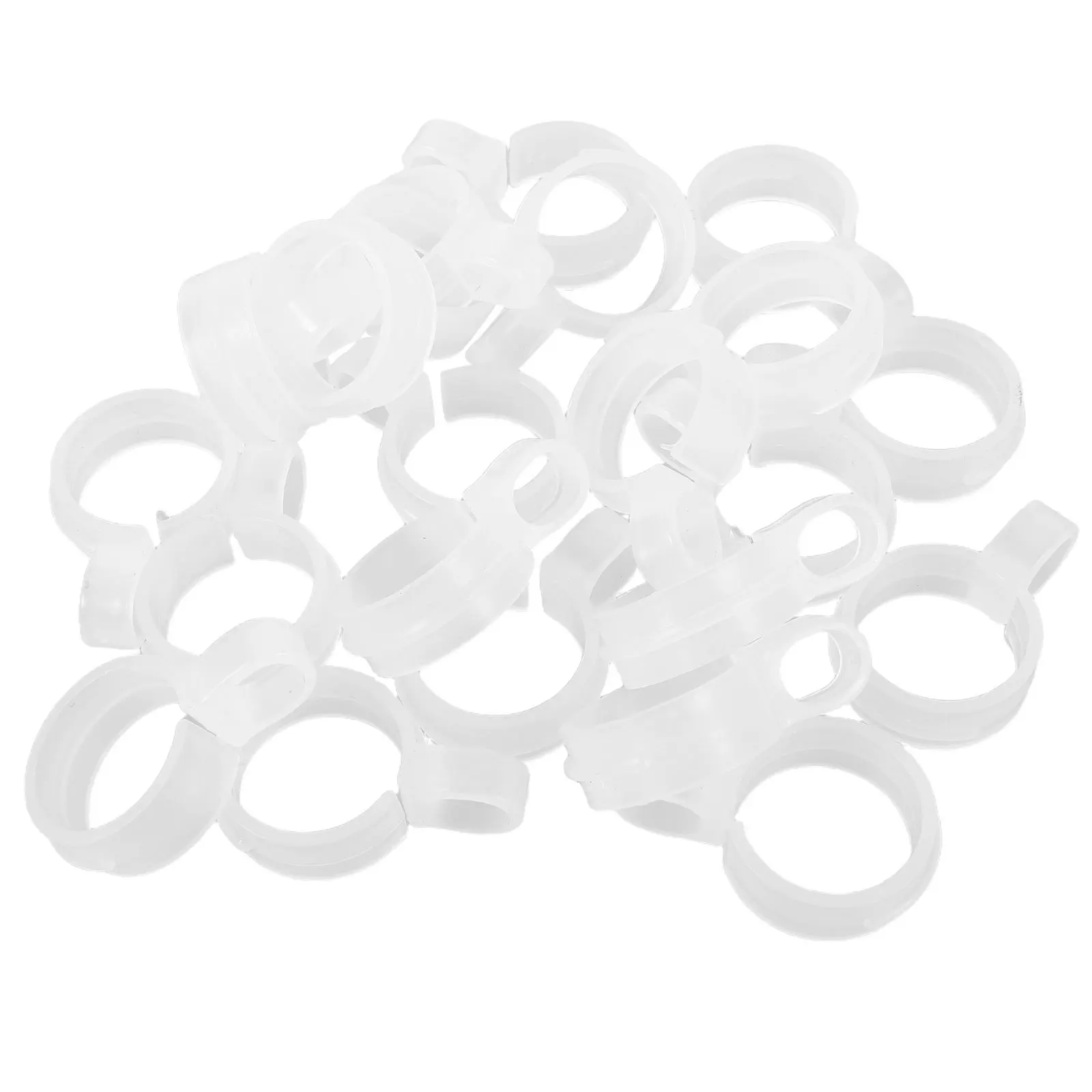 

100Pcs Plastic Windproof Clothes Hooks Fixing Buckles for Drying Racks Embroidery Frames Stable Tube Clamps Clip Hooks