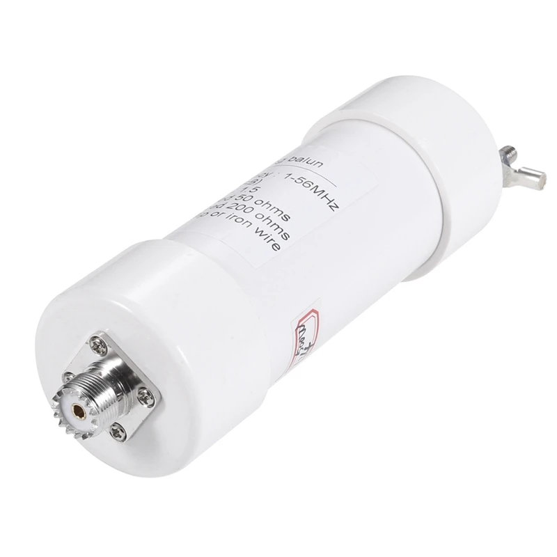 1:4 500W Balun Antenna 1-56MHz Input 50Ω to Output 200Ω for Shortwave SSB AM FM Dipole/Windom Antenna-DT30