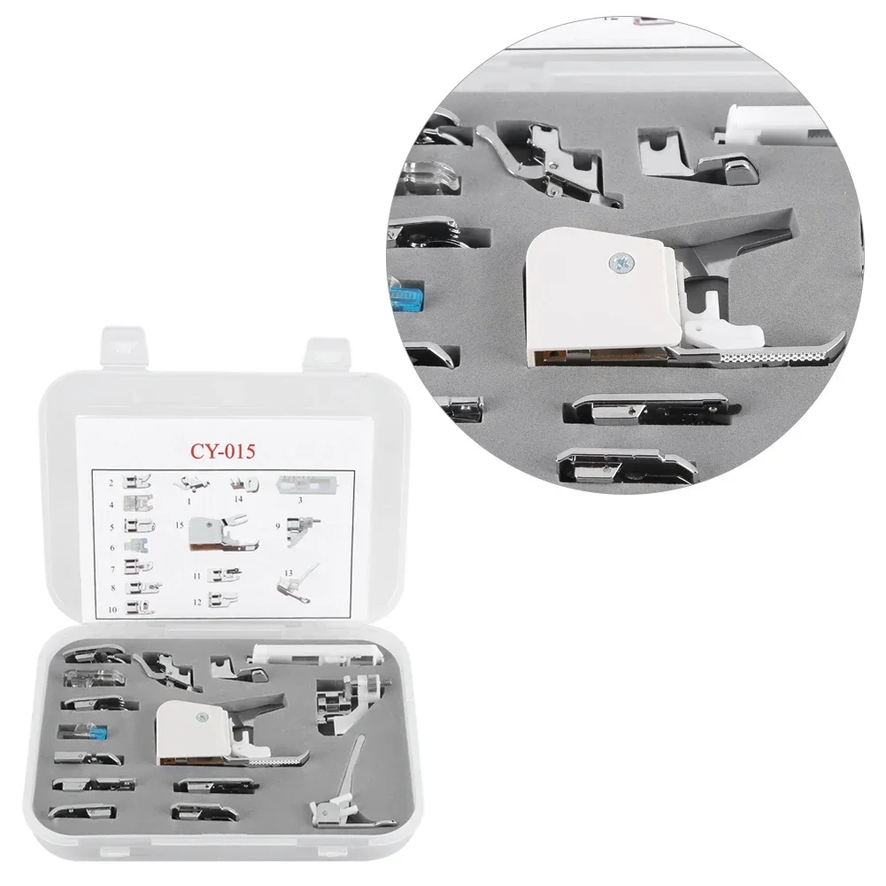 15PCS Sewing Machines Presser Foot Feet Kit Set