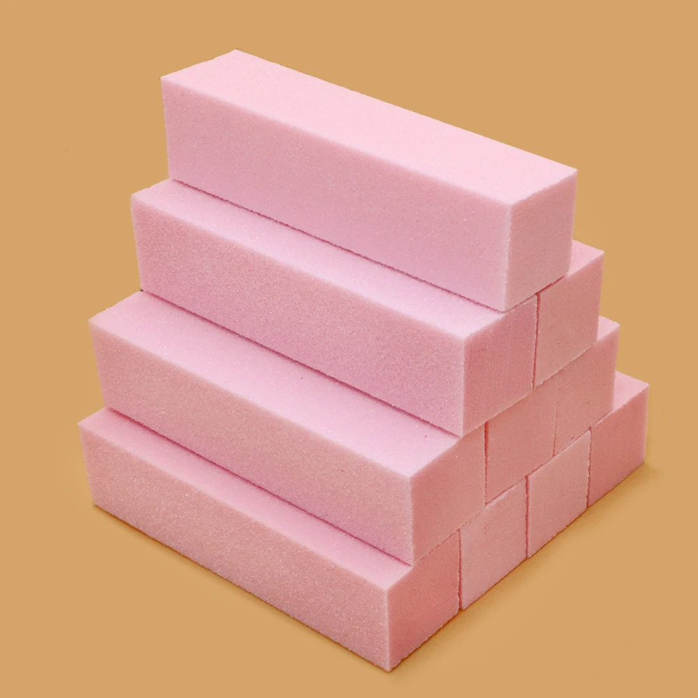 Nail Buffing Blocks Medium/Fine Grit 100/180 for Acrylic Nails Gel Polish 3-In-1 Professional Pedicure Manicure Tool