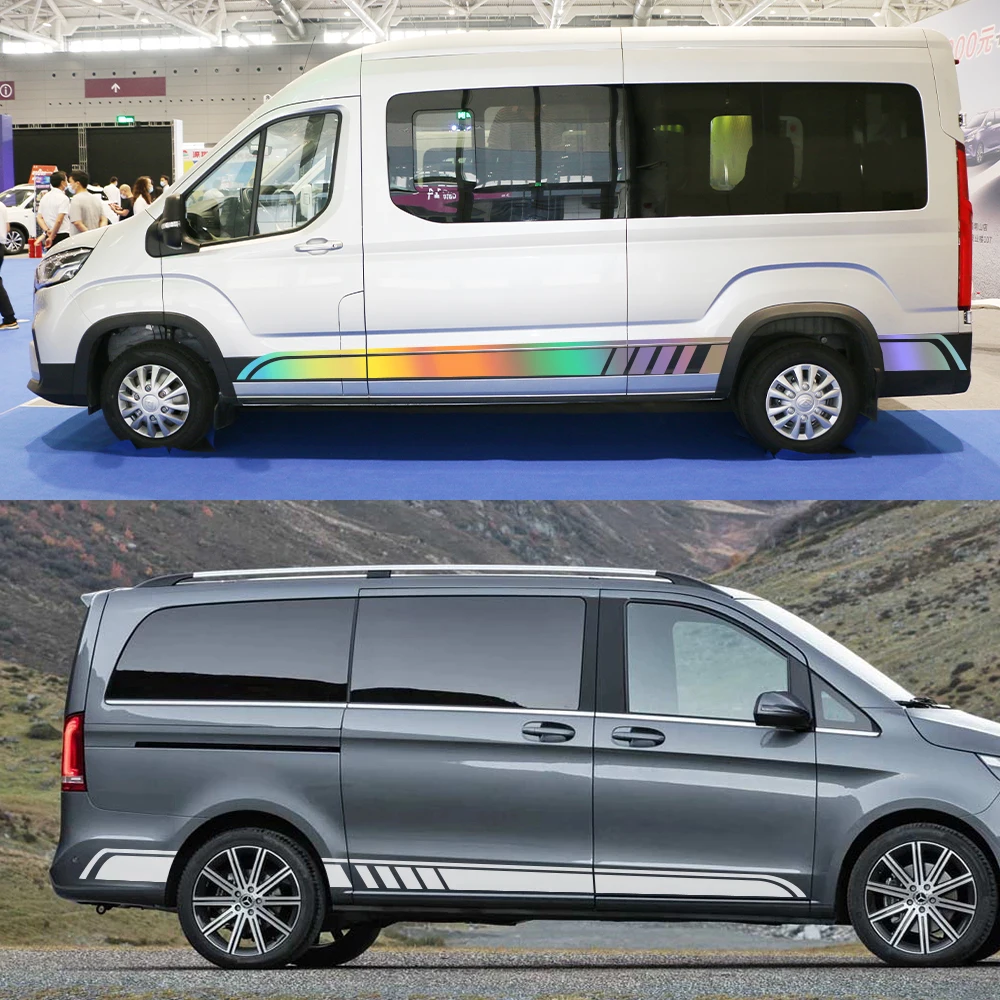 

2 шт. автомобильные наклейки для Mercedes Benz Vito V Class Viano W447 V260 W639 W638 Marco Polo Camper Van тюнинговые аксессуары виниловые наклейки