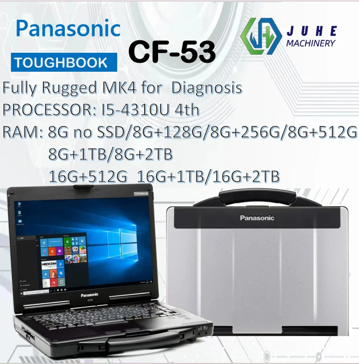 

Для Panasonic Toughbook CF53 CF-53 Core i5-4310U 8 ГБ оперативной памяти с твердотельным накопителем, полностью надежный MK4 для MB Star Diagnosis C4 C5 C6