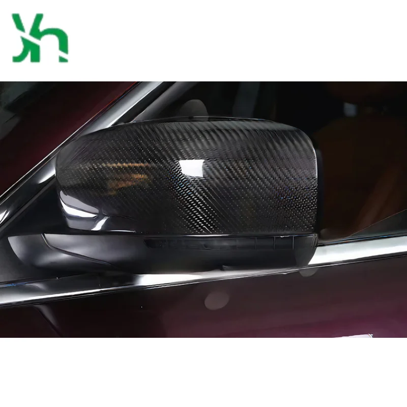 لمازيراتي ليفانتي (2016-) الملحقات الخارجية ألياف الكربون الرؤية الخلفية غطاء مرآة جانبية مرآة جانبية من ألياف الكربون الحقيقية #3