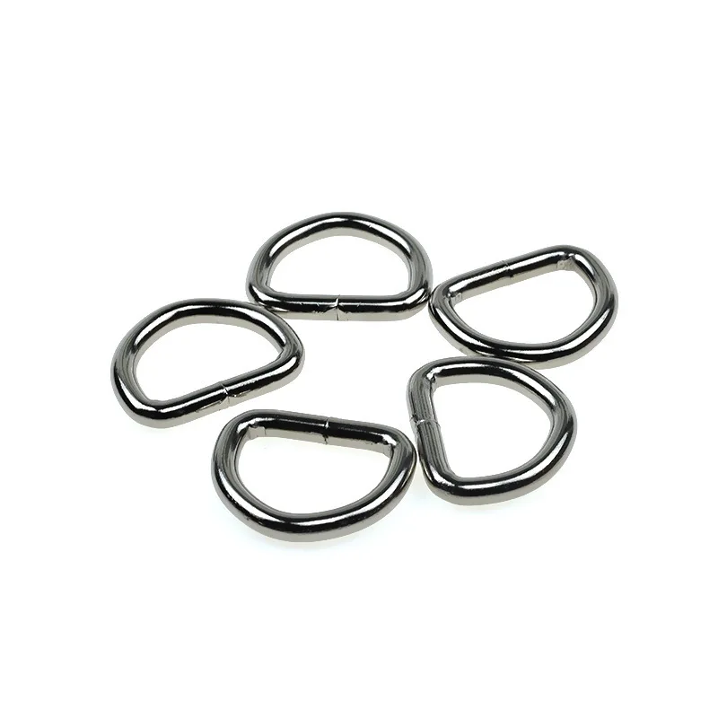 10 PCS Iron Circle Silver Iron Circle Horse Stallion Head Metal Accessories Nckle Plated O Ring with Welded Mouth   ﻿