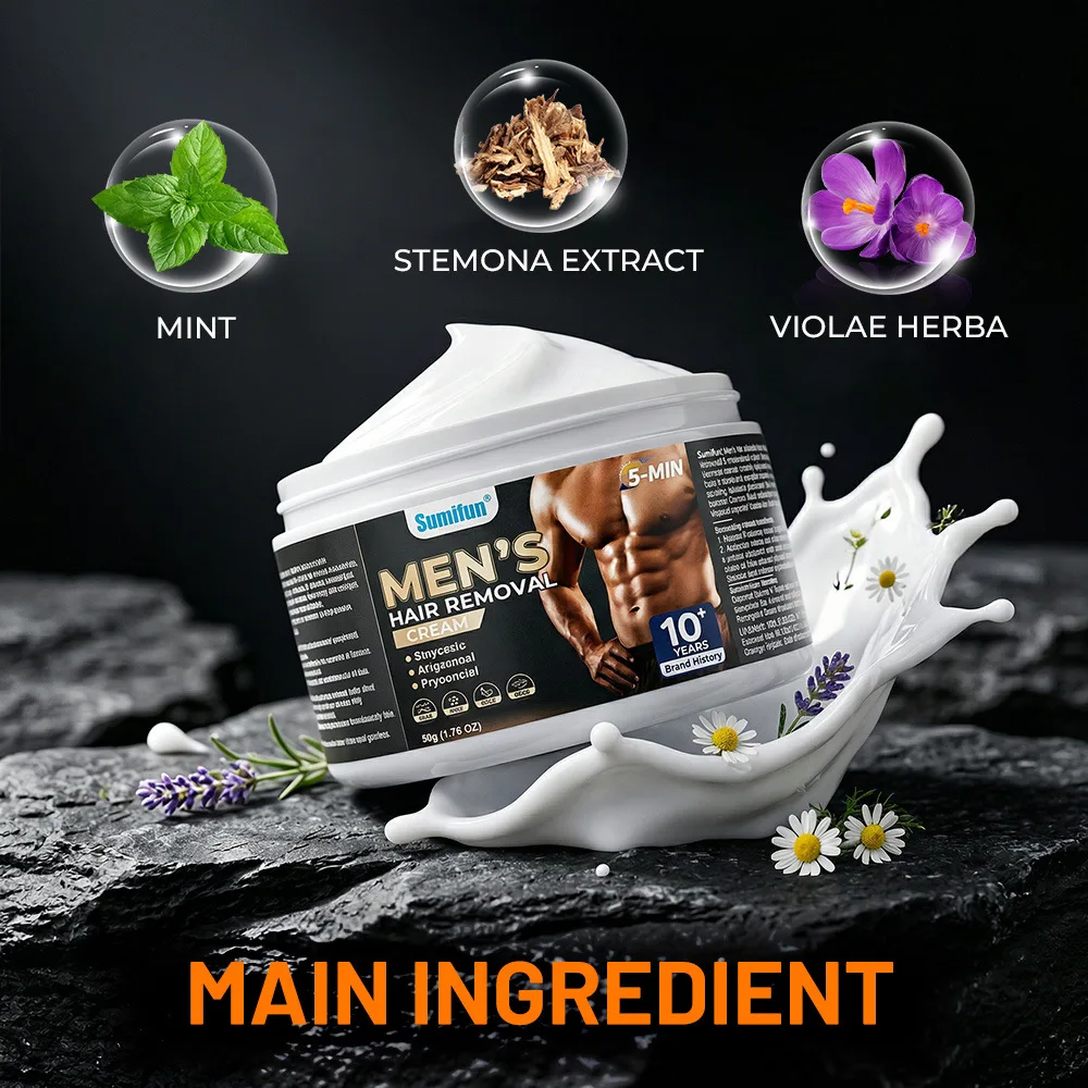 New Hair Removal Cream That Can Be Used All over the Body to Remove Beard, Armpit Hair, Private Area Hair, and Pubic Hair, Specifically for Men