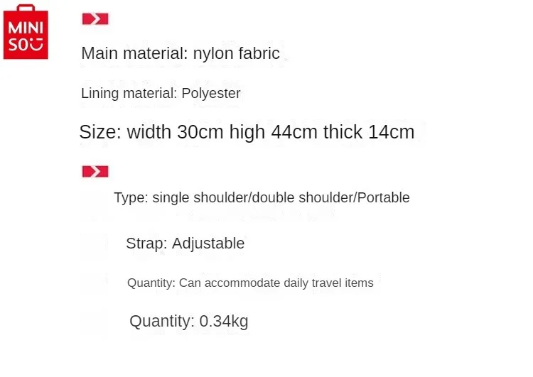 MINISO-Sac à dos Hello Kitty en nylon léger de grande capacité pour étudiants, sac de rangement de dessin animé, haute qualité, nouvelle mode, 2024