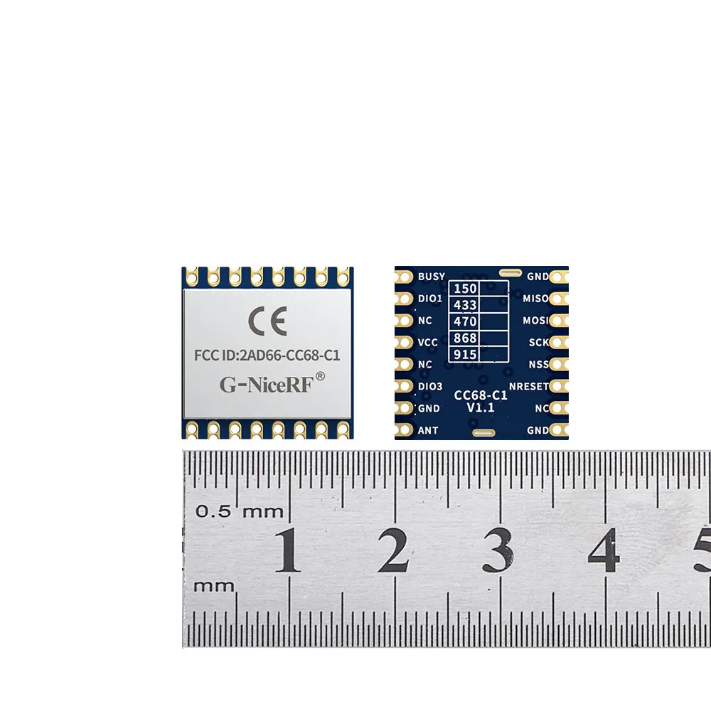 G-NiceRF  FCC approved CC68-C1  915mhz  LLCC68 LoRa Module160mW 5KM  Instead of sx1278,sx1276,sx1262,sx1268,si4463,si4432