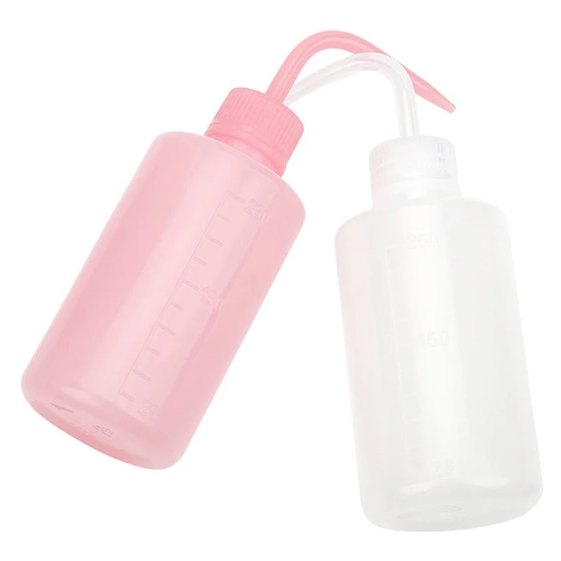 250ml Eyelash Extension Elbow Flush Bottle Wash Squeeze Bottle Non-Spray 4 Colors Tattoo Diffuser Soap Supply Wash Bottle