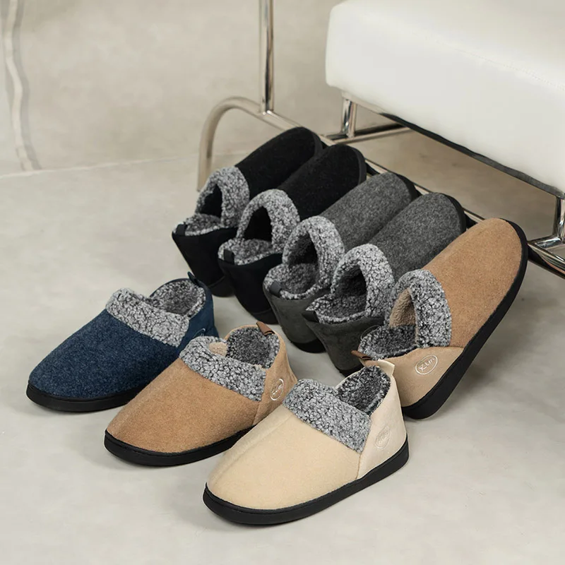 Winter Thicken Plush Ankle Boots Women Comfort Soft Sole Couple Cotton Shoes Woman Slip-On Non-Slip Casual Warm Short Boots image 6