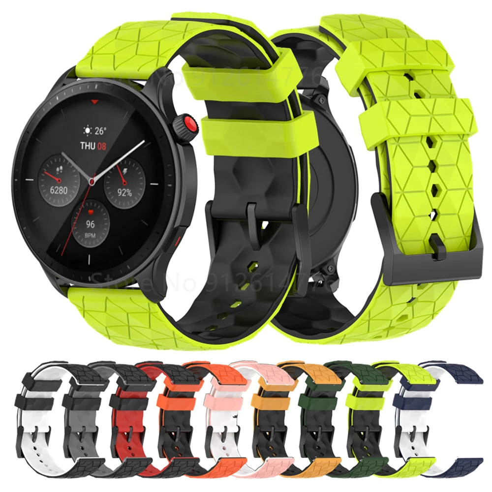 Bracelet de rechange en Silicone souple pour Xiaomi Amazfit GTR 4 3 Pro 2e 2, nouvelle collection