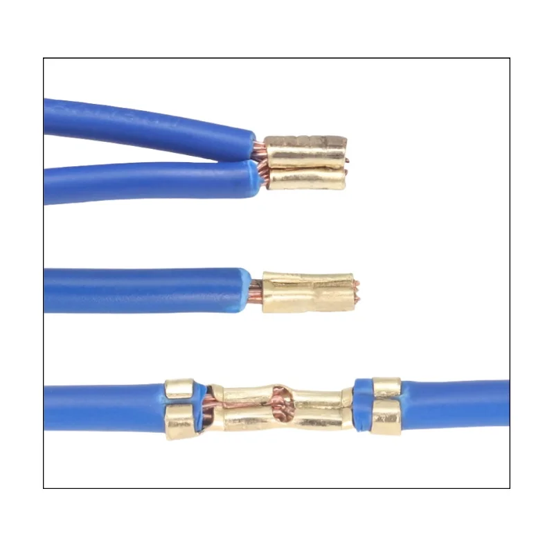 100 قطعة موصلات طرفية نحاسية على شكل حرف U 453/DJ454 الضغط البارد 0.3-4.0mm2 مع فآسيا الأسنان لعلامة تبويب أسلاك الدراجة النارية