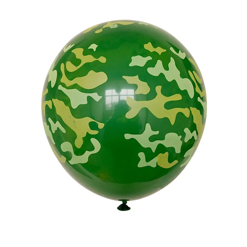 

New 12 Inch Thick Printed Balloon Wholesale Camouflage Clothing Latex Birthday Party Supplies Decoration Layout 10/20pcs
