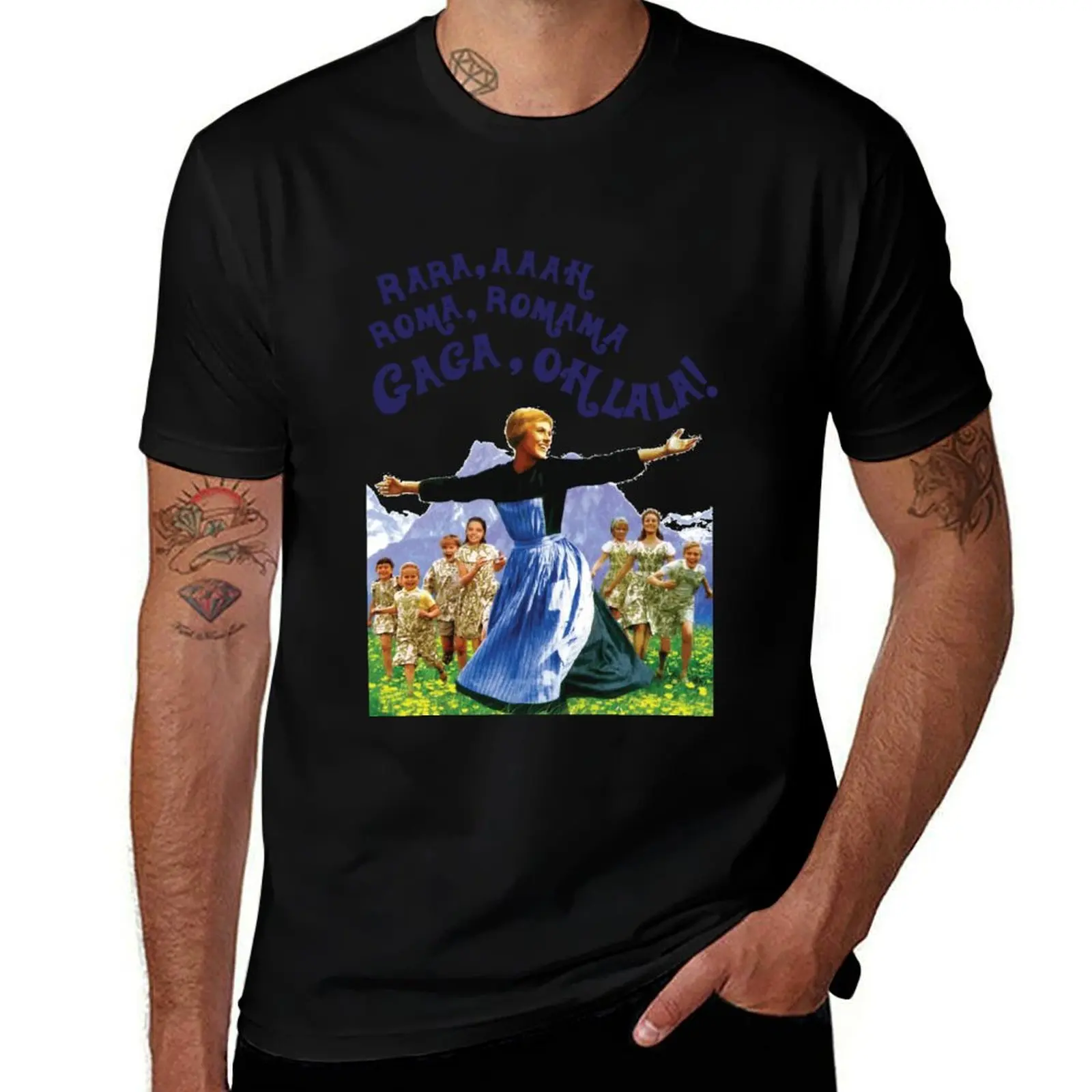 The Hills Are Alive With The Sound Of Gaga T-Shirt Chemise décontractée à manches courtes tendance