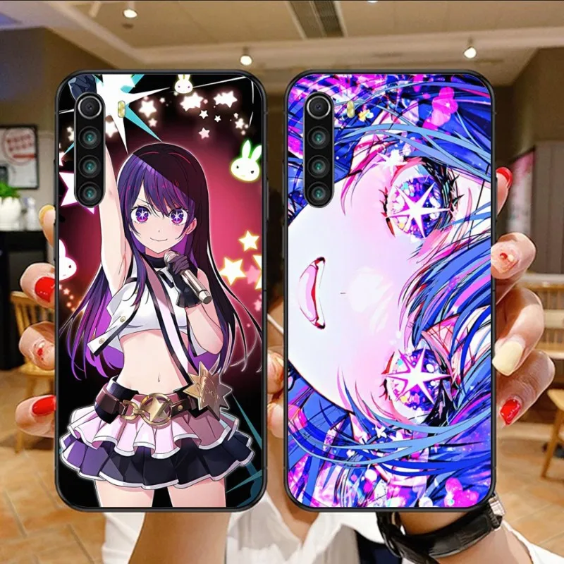 Anime Oshinoko Luxury Phone Case for Xiaomi Mi 13 12 12S 12T 11T 10T 9T Lite Pro Ultra Poco F3 F4 F5 X4 GT Black Phone Cover