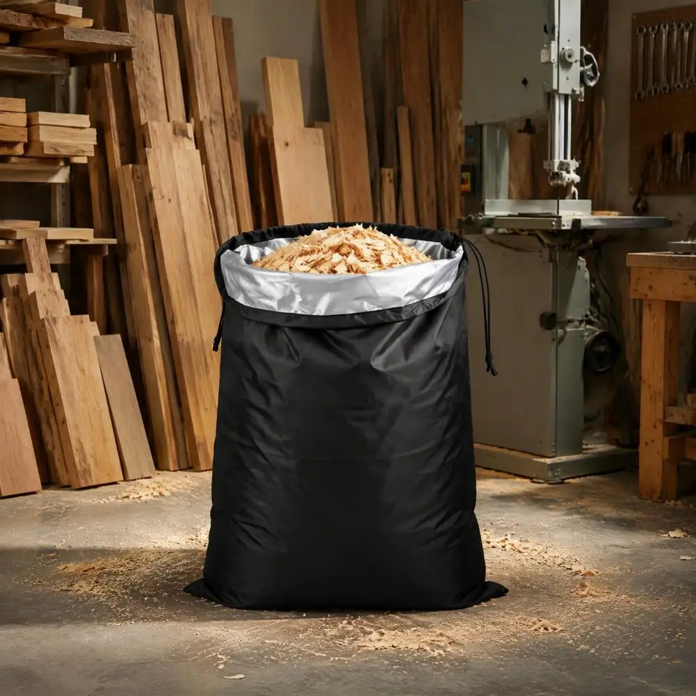 1/2Pcs Wood Shredder Collection Bags, Large Capacity Oxford Cloth Drawstring Bag, Heavy Duty Storage Bag for Wood Chips