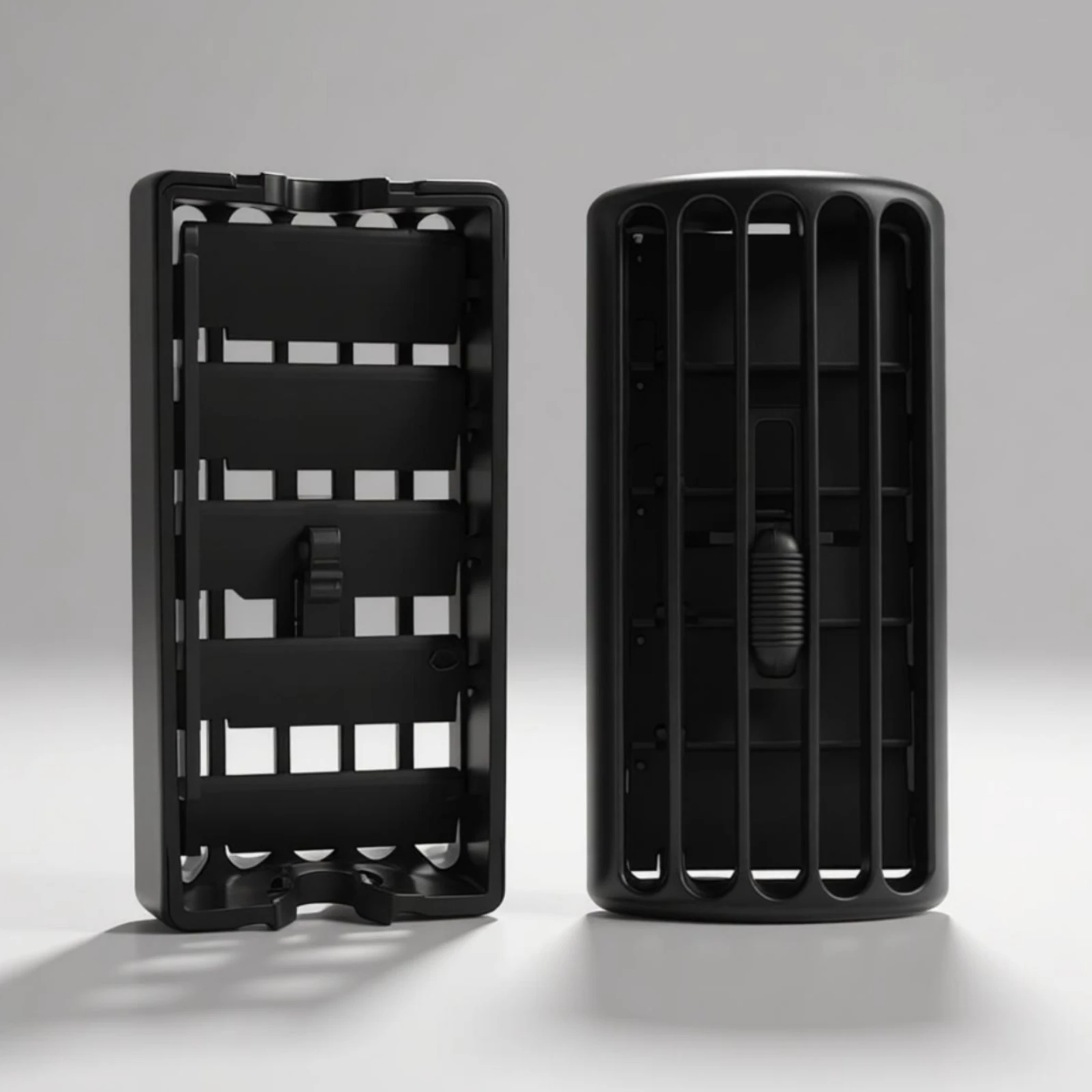 Air Vent Grille Cover Matte Black Side Air Vent Cover Car Part Rounded Corners Auto Accessory Adjustment Tabs