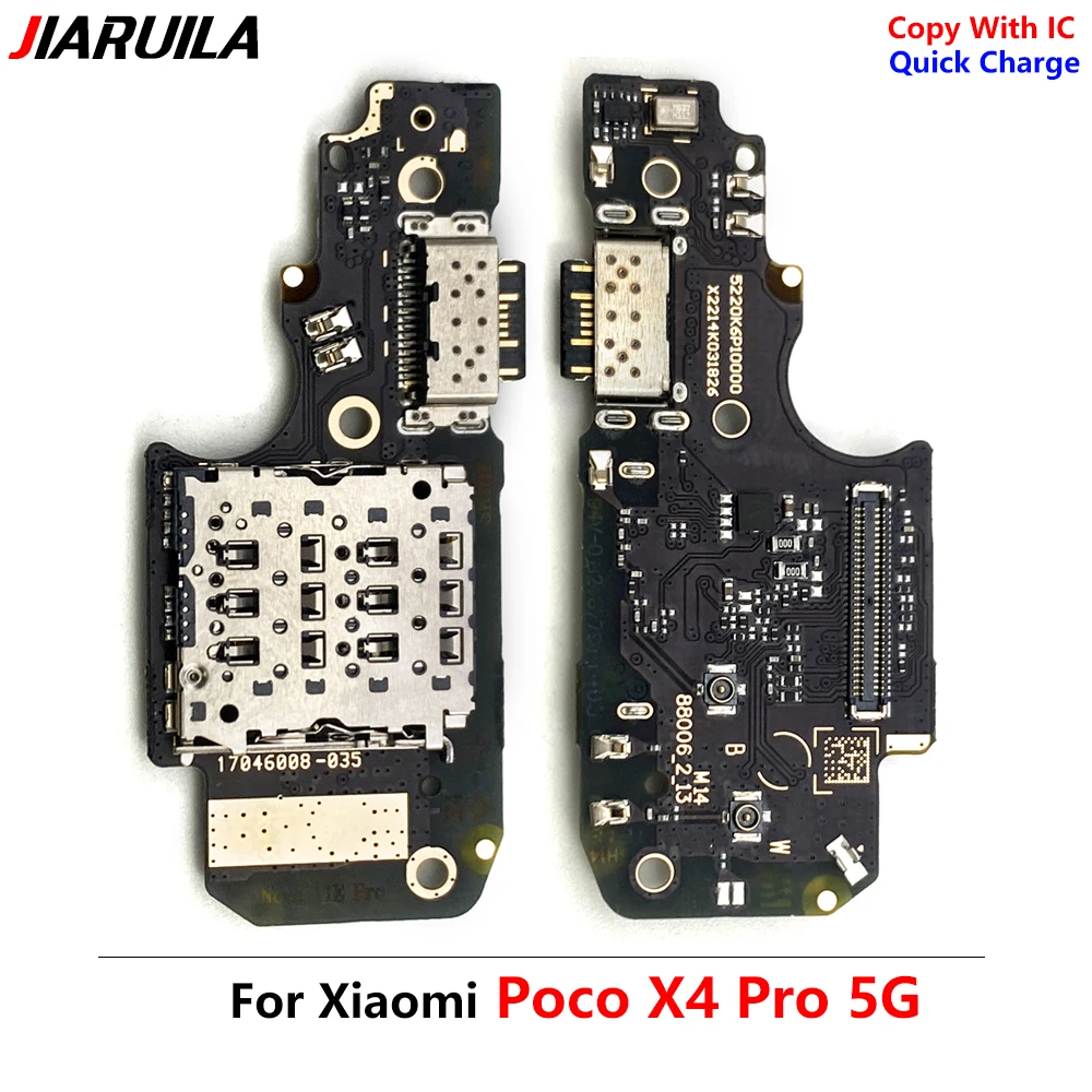 10Pcs，USB Charging Port Dock Connector Microphone Board Flex Cable For Xiaomi Poco C40 F2 Pro F3 F1 X3 Pro M4 X4 Pro 4G F4 5G M2