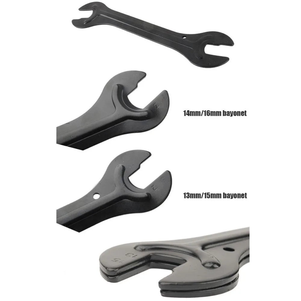 Axle Repair Bicycle Hub Wrench Multi-Function Dropout Spanner Bike Axle Spanner Steel Construction Compact Design Hub Nut Wrench